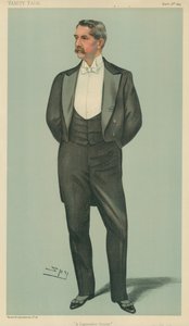 Pan Henry White, kuzyn dyplomatyczny, 2 marca 1899 r., komiks Vanity Fair autorstwa Leslie Matthew Ward
