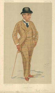 Mr Hwfa Williams, Sandown Park, 7 listopada 1891, komiks Vanity Fair autorstwa Leslie Matthew Ward