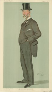 Pan Samuel Whitbread, procedura parlamentarna, 8 sierpnia 1895 r., komiks Vanity Fair autorstwa Leslie Matthew Ward