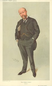 Pan W Gardner Sinclair, Beer Budget and Brains, 21 lipca 1909, komiks Vanity Fair autorstwa Leslie Matthew Ward