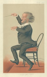 Richard Wagner, Music of the Future, 19 maja 1877, komiks Vanity Fair autorstwa Leslie Matthew Ward
