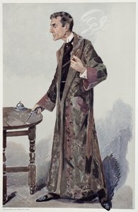 Sherlock Holmes, Karykatura z Targu próżności aktora Williama Gillette