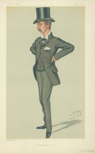 The Hon Edward Stanhope MP, The young man, 12 kwietnia 1879, komiks Vanity Fair autorstwa Leslie Matthew Ward