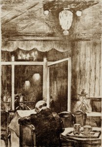Wieczór w kawiarni Bauer autorstwa Lesser Ury