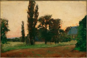 Wieczorny nastrój nad reńskim krajobrazem autorstwa Lesser Ury