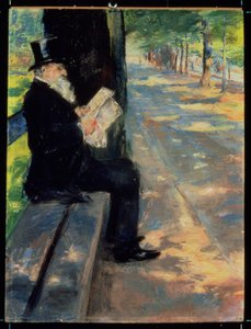 Pan w zoo, ok. 1900 autorstwa Lesser Ury