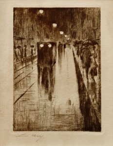 Leipziger Strasse w deszczu autorstwa Lesser Ury