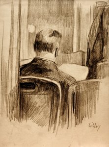 Czytelnicy w kawiarni autorstwa Lesser Ury