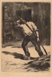 Na podłodze stodoły autorstwa Lesser Ury