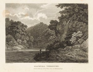 Hackfall, Yorkshire (grawerunek) autorstwa Letitia Byrne