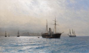 Rosyjski statek przy wejściu do cieśniny Bosfor, po wojnie rosyjsko-tureckiej 18771878