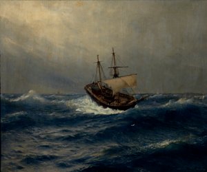 Burza na morzu, 1887