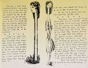 Alice on the Long Neck - Rękopis i rysunki „Alicji w Krainie Czarów” Lewisa Carrolla, kol.