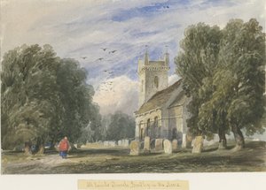 Bradley-in-the-Moors Church: malarstwo akwarela i [ok. 1830-1840]