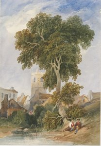 Longnor Village: malarstwo akwarela i [ok. 1830-1840]