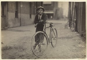 [Chłopiec na posyłki dla Mackay Telegraph Company, Waco, Teksas].