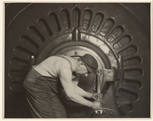Mechanik Power House. autorstwa Lewis W. Hine