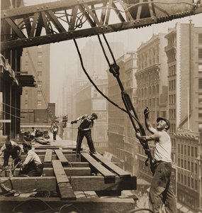 Empire State Building robotników budowlanych, ok. 1930