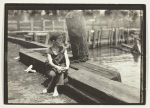 Down On The Wharf, Nowy Jork autorstwa Lewis Wickes Hine