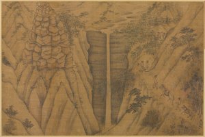 Zamieszkanie w Longmian Sleeping Dragon Mountains, 1100-1200s. autorstwa Li Gonglin