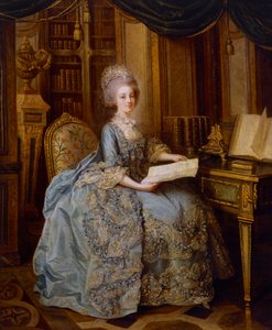 La Petite Reine lub Portret Madame Sophie, c.1770-74 (olej na płótnie) autorstwa Lié Louis Périn Salbreux