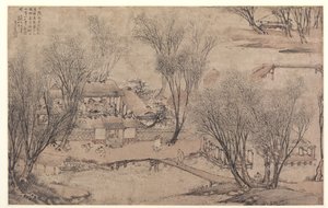 Nowy Rok w wiosce nad Stone Lake, 1609. autorstwa Li Shida
