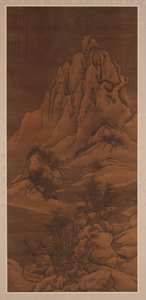 Snowscape po Guo Xi, dynastia Qing, 1702 r. autorstwa Li Yin