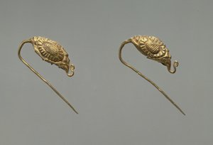 Para złotych kolczyków, dynastia Liao, X-XI w.