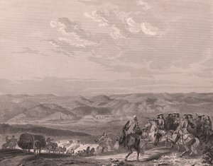 Bitwa pod Freiburgiem, Niemcy, sierpień 1644, wojna trzydziestoletnia, staloryt na papierze porcelanowym autorstwa Unbekannt Unbekannt