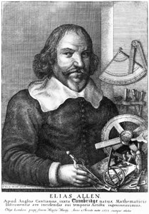 Elias Allen, matematyk i wytwórca instrumentów, ok. 1630 autorstwa Unbekannt Unbekannt