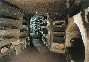 Galeria z grobowcami Loculus (zdjęcie) autorstwa Unbekannt Unbekannt
