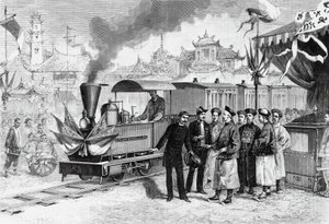 Inauguracja pierwszej francuskiej linii kolejowej w Chinach łączącej Tianjin z Tangshan, 20 listopada autorstwa Unbekannt Unbekannt