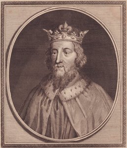 Portret Alfreda Wielkiego (849-889), króla Wessexu, Wielka Brytania, miedzioryt Johna Goldara (1729-1795) autorstwa Unbekannt Unbekannt