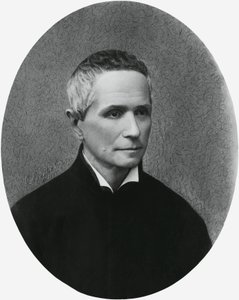 Portret Giulio Isdegerde Cecchi, znanego jako ojciec Filippo Cecchi (1822-1887), włoskiego fizyka, meteorologa i wynalazcy, grawerowanie autorstwa Unbekannt Unbekannt