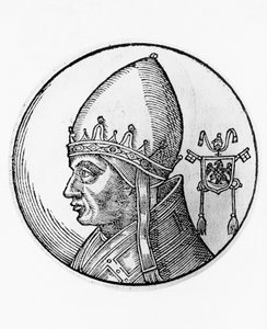 Portret Grzegorza IX (Ugolino dei Conti di Segni, ok. 1170-1241) autorstwa Unbekannt Unbekannt