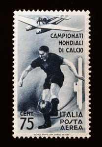 Znaczek pocztowy na Mistrzostwa Świata FIFA 1934, znaczek pocztowy 75 centów, Włochy, XX w. autorstwa Unbekannt Unbekannt
