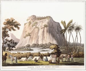 North View of Shole Ghurry, 1805 autorstwa Lieutenant James Hunter