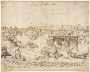 Osiemnaście widoków Rzymu: Ponte Rotto, 1665.