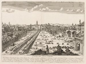 Forum Romanum z Prospektu, 1666