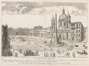 Piazza Navona z „Widoku na zabytki Rzymu”