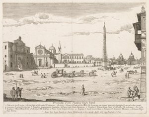 Piazza del Popolo z „Widoku na zabytki Rzymu”