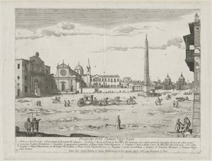 Prospekt Insygn[ium Miejsc Miasta Rzymu], 1666.