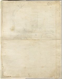 Szkic do San Giovanni in Laterano verso, 1664.