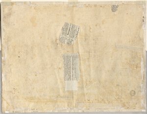 Trasa fontanny z Recto i Szkice dwóch twarzy verso, 1665.