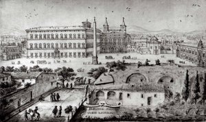 Widok Lateranu, Rzym, 1672-73.