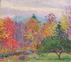 Krajobraz w Hancock, New Hampshire, październik 1923 (olej na płótnie)