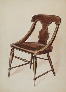 Krzesło malowane, ok. 1937. autorstwa Lillian Causey
