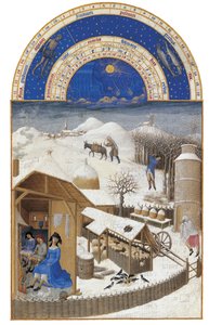 Luty Bardzo bogate godziny księcia Berry, 1412-1416.