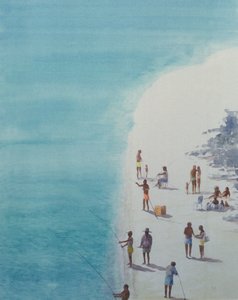 Plaża Birds-Eye, 2000 (wc na papierze)