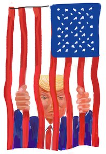 Trump, 2022 (druk cyfrowy) autorstwa Lincoln Seligman